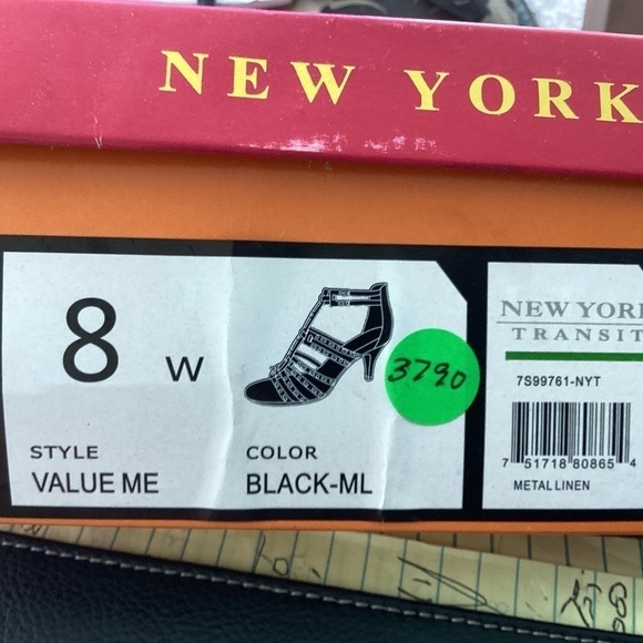 New York Transit Value Me Small Heel Rhinestone Heels - Picture 9 of 9